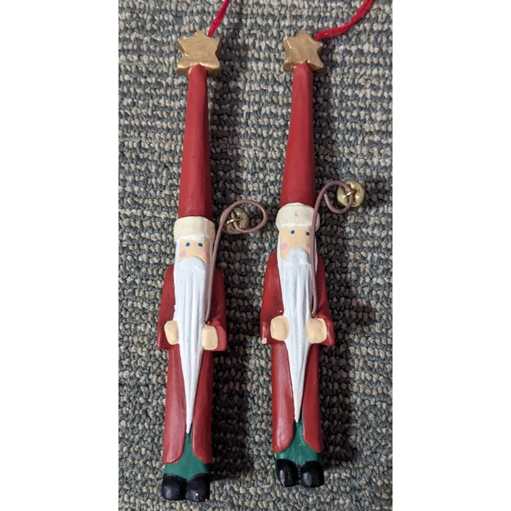 Thin Santa Claus Christmas Ornaments Icicle Style 6.25
